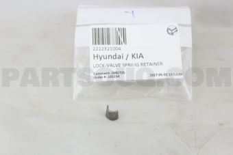 2222321004 LOCK-VALVE SPRING RETAINER
