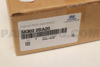 583022BA20 PAD KIT-RR DISC BRAKE