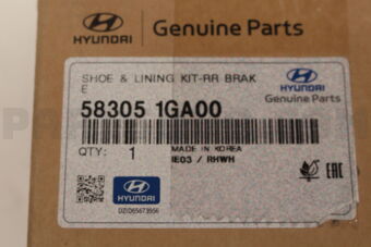 583051GA00 SHOE &amp; LINING KIT-RR BRAKE