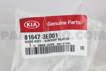 816473E001 GUIDE ASSY-SUNROOF RR LH