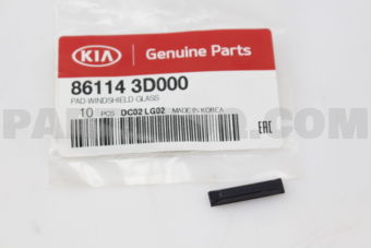 861143D000 PAD-W/SHLD GLASS
