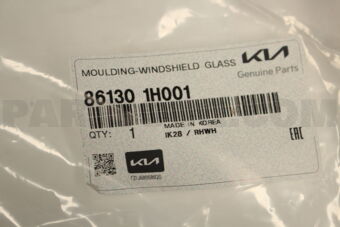 861301H001 MOULDING-W/SHLD GLASS