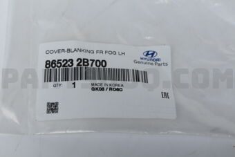 865232B700 COVER-BLANKING FR FOG LH