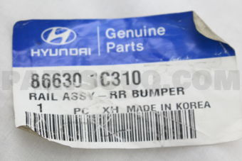 866301C310 RAIL ASSY-RR BUMPER