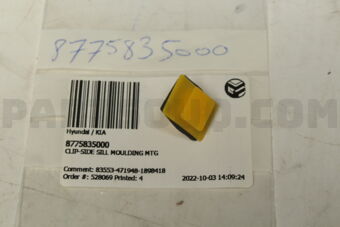 8775835000 CLIP-SIDE SILL MOULDING MTG