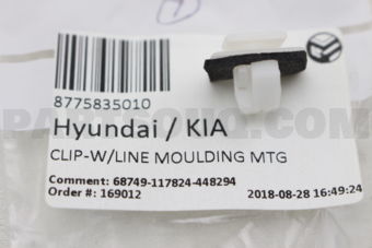 8775835010 CLIP-W/LINE MOULDING MTG