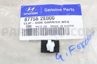 877562E000 CLIP-SIDE GARNISH MTG