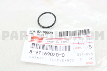 8971690200 GASKET; SLEEVE