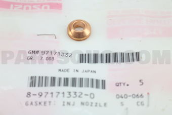 8971713320 GASKET; INJ NOZ
