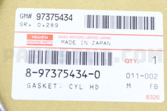 8973754340 GASKET; CYL HD