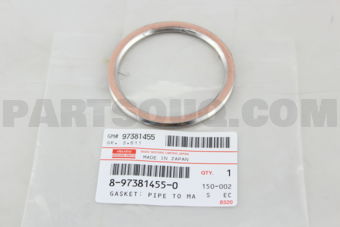 8973814550 GASKET; PIPE TO