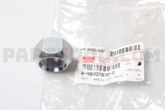8980078300 NUT; WHEEL,RR A