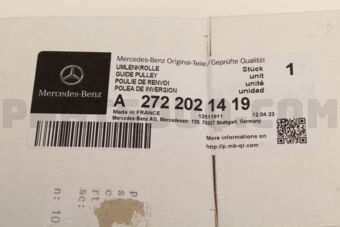 A2722021419 DEFLECTION/GUIDE PULLEY-E(W212