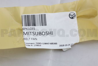 6PK1035 BELT FAN
