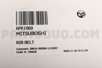 6PK1060 RIB BELT