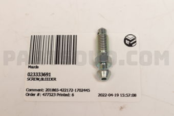 023333691 SCREW,BLEEDER