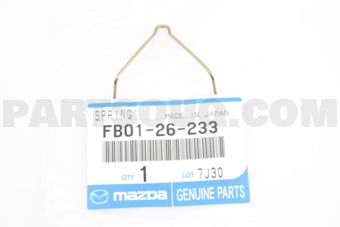 FB0126233 SPRINGV,REAR BRAKE