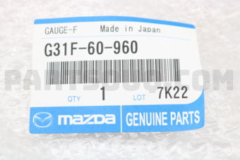 G31F60960 GAUGE,FUEL TANK