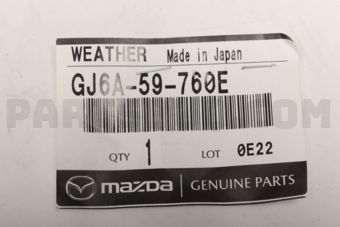 GJ6A59760E WEATHERSTRIP(L),DOOR