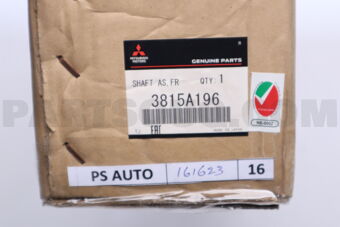 3815A196 Mitsubishi SHAFT AS,FR AXLE DRI