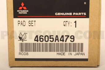 4605A479 PAD SET,RR BRAKE