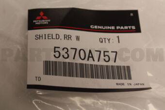 5370A757 Mitsubishi SHIELD,RRWHEELHOUSE,LH