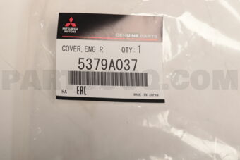 5379A037 COVER,ENG ROOM UNDER,RR LH