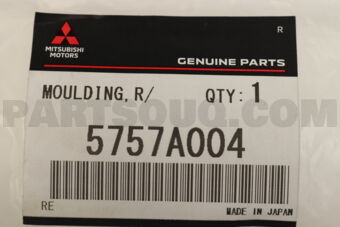 5757A004 MLDG,R/DR WDO BELT L