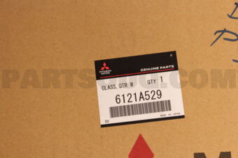 6121A529 GLASS,QTR WINDOW,RH