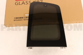 6121A529 GLASS,QTR WINDOW,RH