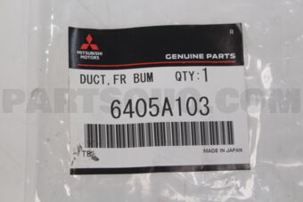 6405A103 Mitsubishi GARNISH,FR BUMPER,LH