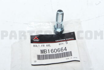 MB160664 BOLT,FR AXLE SHAFT