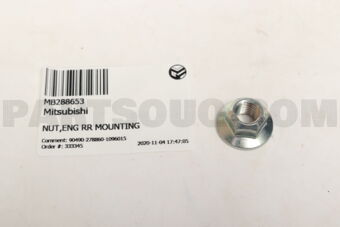MB288653 NUT,ENG RR MOUNTING