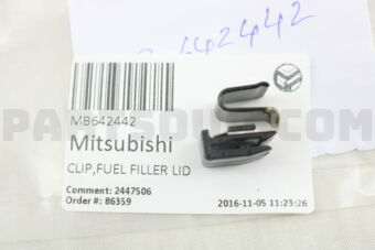 MB642442 CLIP,FUEL FILLER LID