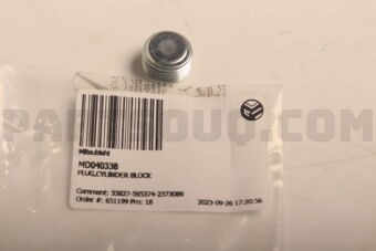 MD040338 PLUG,CYLINDER BLOCK