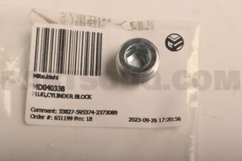 MD040338 PLUG,CYLINDER BLOCK