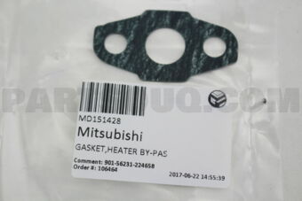 MD151428 GASKET,HEATER BY-PAS