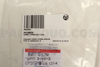 MD198550 GASKET,TIMING BELT COVE