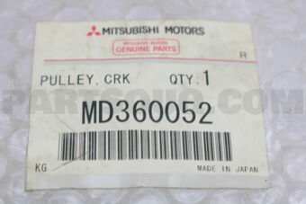 MD360052 PULLEY,CRANKSHAFT