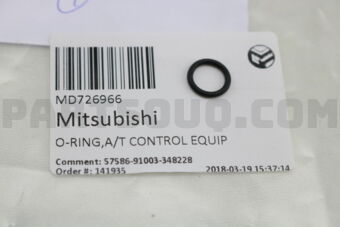 MD726966 O-RING,A/T CONTROL EQUIP