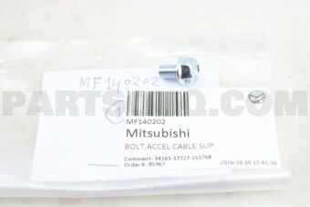 MF140202 BOLT,ACCEL CABLE SUP