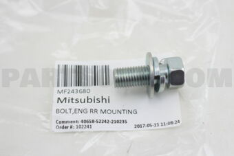 MF243680 BOLT,ENG RR MOUNTING