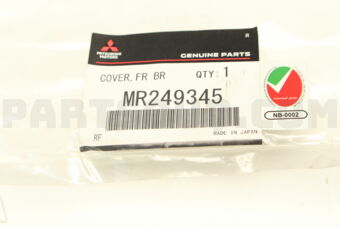 MR249345 COVER,FR BRAKE,LH
