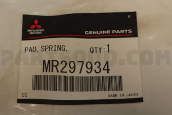 MR297934 Mitsubishi PAD,FR SUSP SPRING,UPR