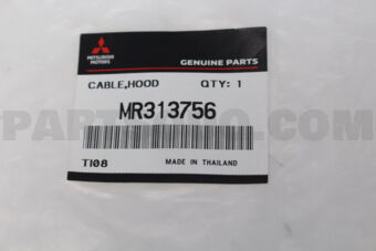 MR313756 Mitsubishi CABLE,HOOD LOCK RELE