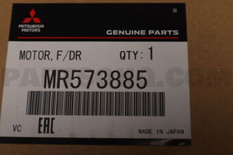 MR573885 Mitsubishi MOTOR,F/DR POWER WDO REG,L