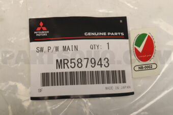 MR587943 SWITCH AS,F/DR PWR WINDOW
