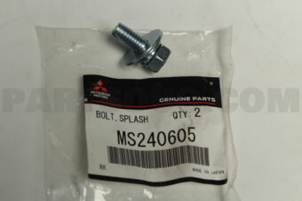 MS240605 BOLT,SPLASH SHIELD