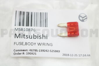 MS810876 FUSE,BODY WIRING