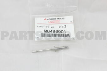 MU496001 RIVET,FR MUD GUARD